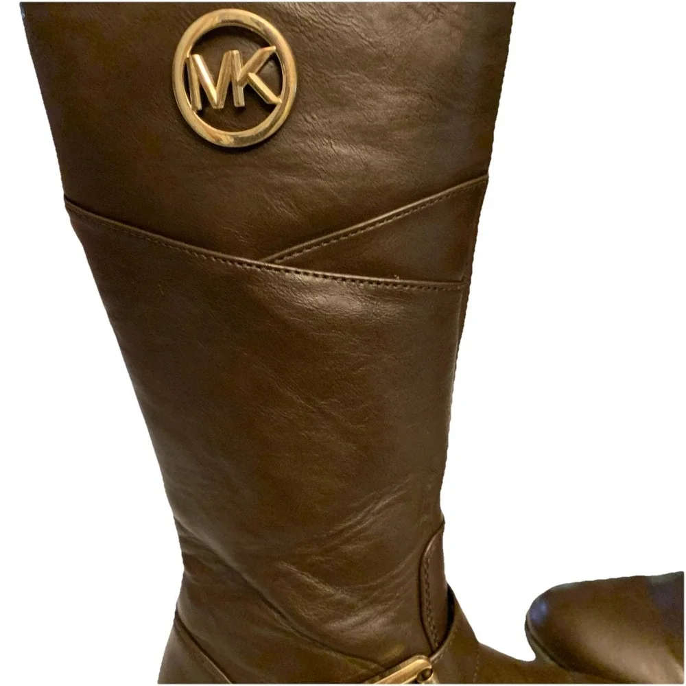 Michael Kors Brown Boots  For Girls Sz 1 Inside Zipper 1